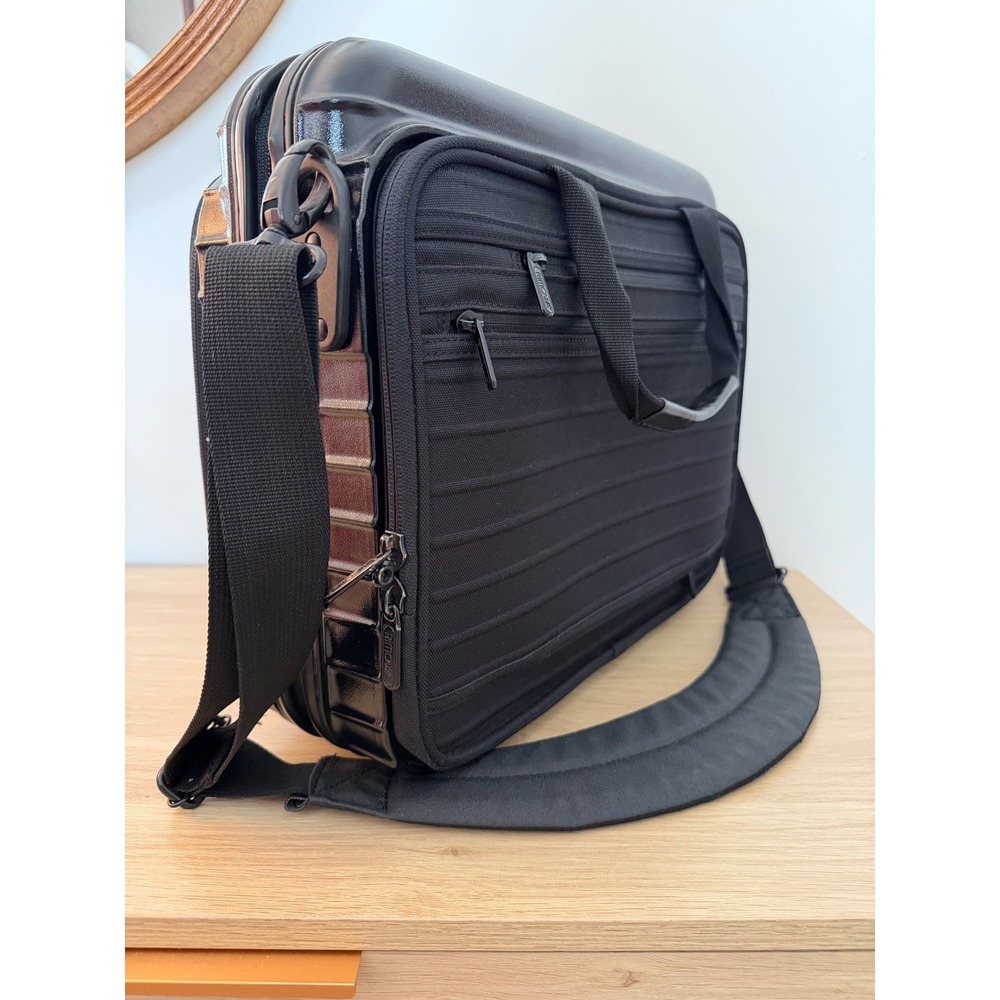 RIMOWA Bolero Business Bag Black Polycarbonate Laptop Briefcase Notebook Travel